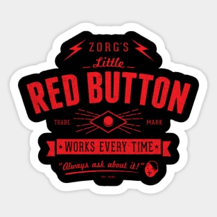 Little Red Button Sticker